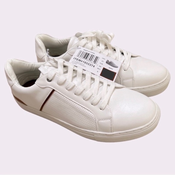 Steve Madden Men's Sneaker | Various Sizes 8.5 - 13 | White+Brown | $20.00 - Picture 3 of 4